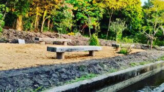 金沢市弥生地区　ホタルビオトープ視察