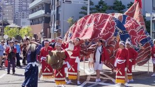 泉町獅子舞保存会と金沢市立泉小学校開校10周年