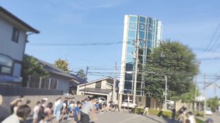 ラジオ体操 前半が終わりました