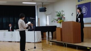 【亡き会長の想いを乗せて　金沢ボランティア大学校修了式にて】